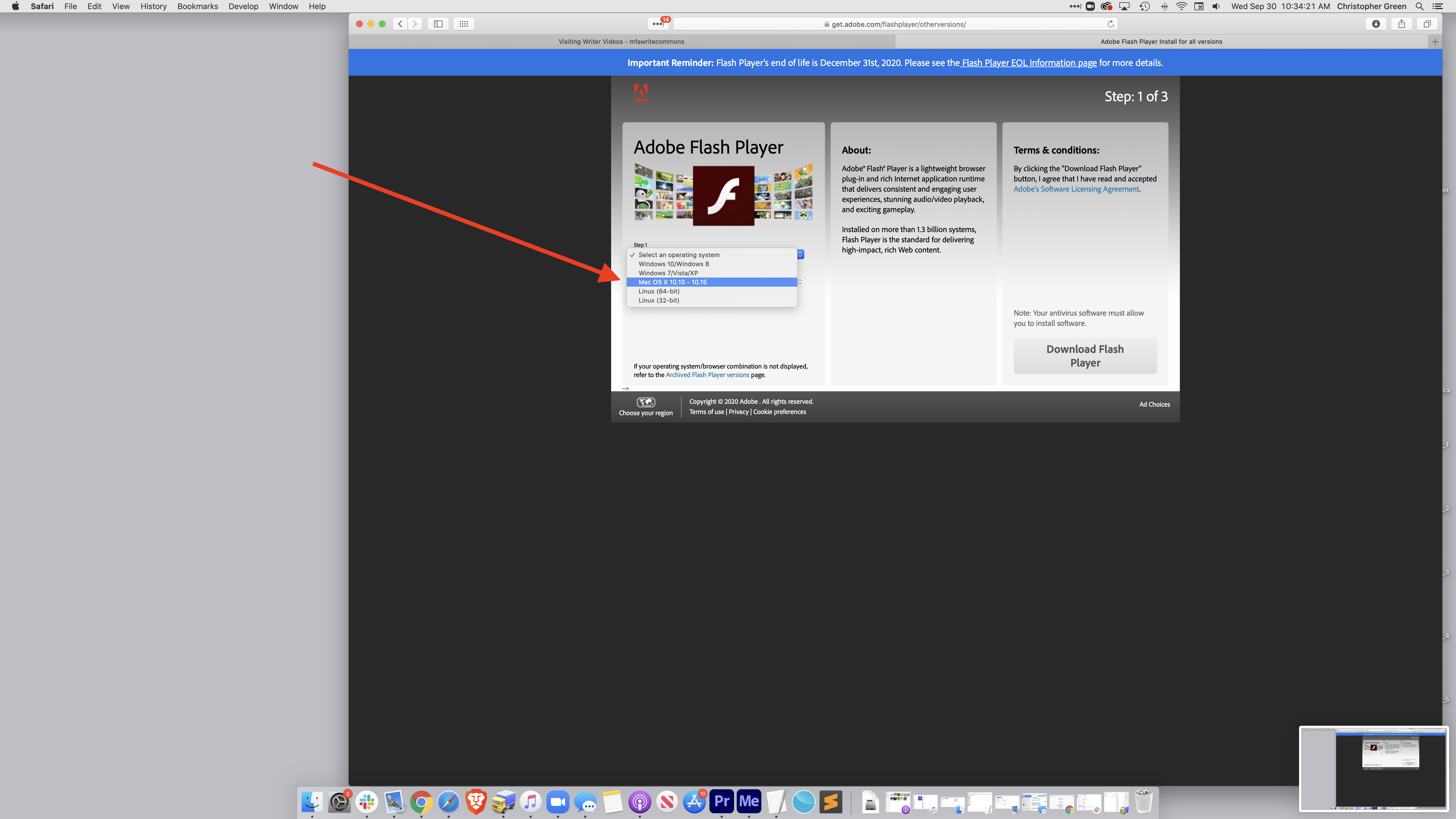 adobe flash for safari windows