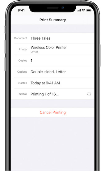 Voldoen intelligentie stout Use AirPrint to print from your iPhone, iPad, or iPod touch - VCFA